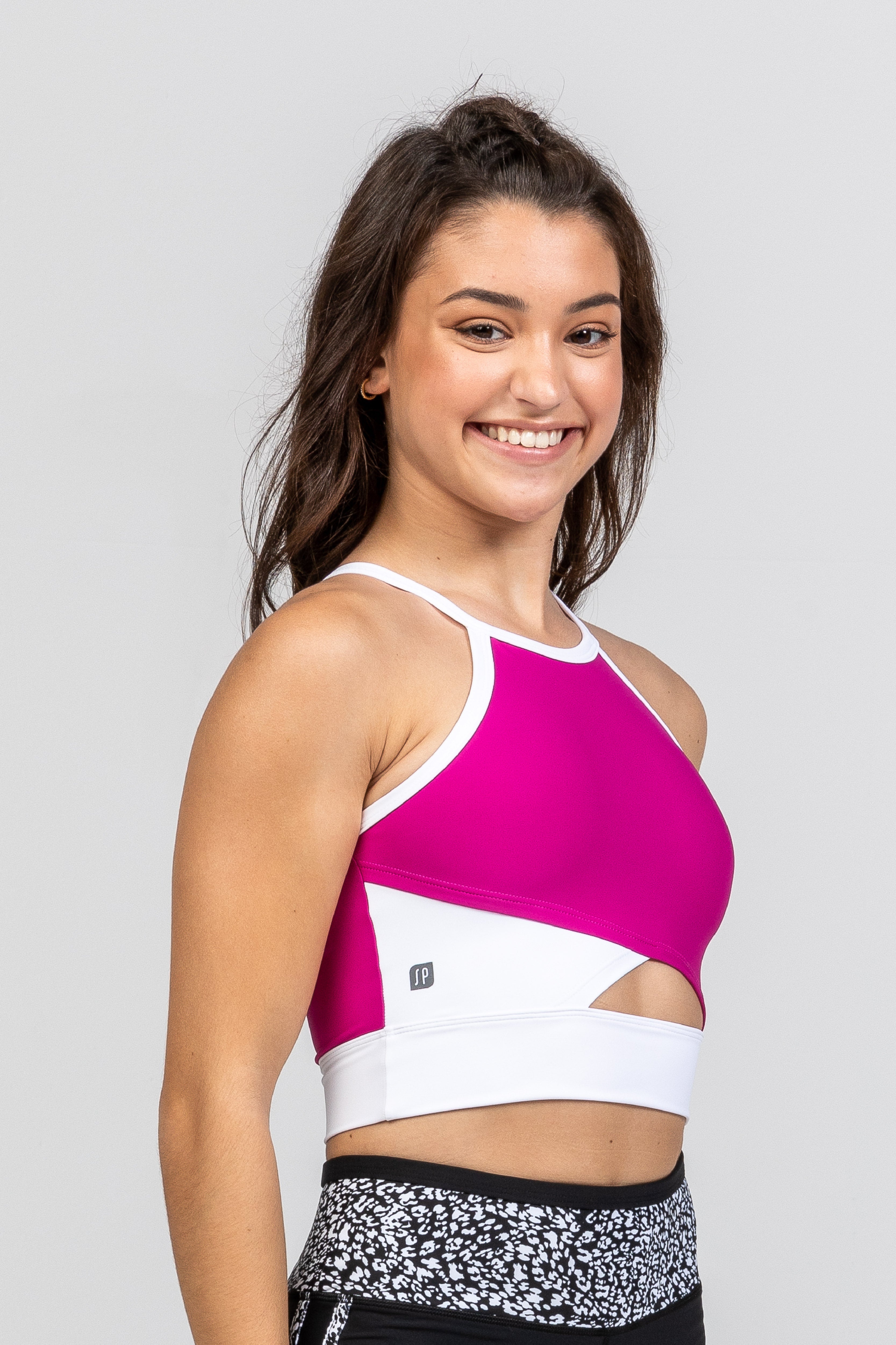 Asher Cropped Singlet - Dragon Fruit