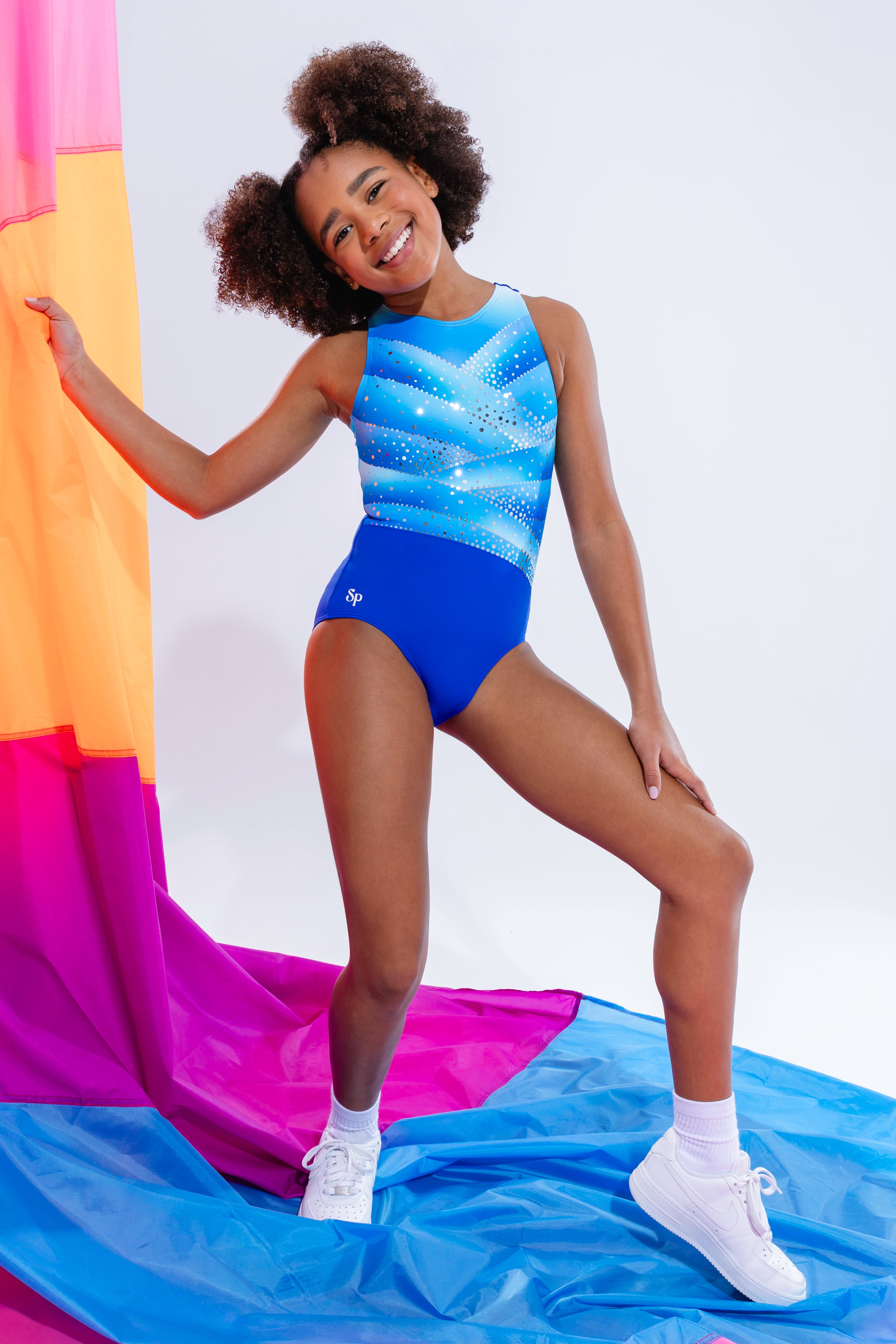 Blue Raspberry Leotard by Sylvia P Gymnastics