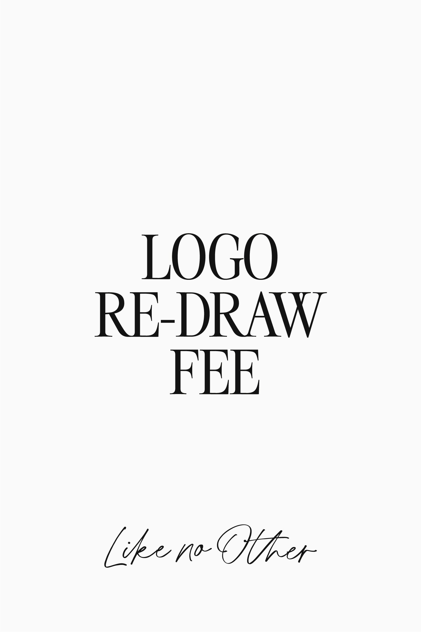 Logo Redraw Fee