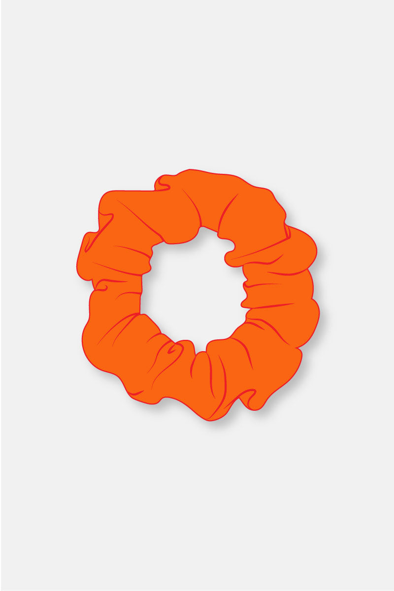 Mandarin Matt Scrunchie