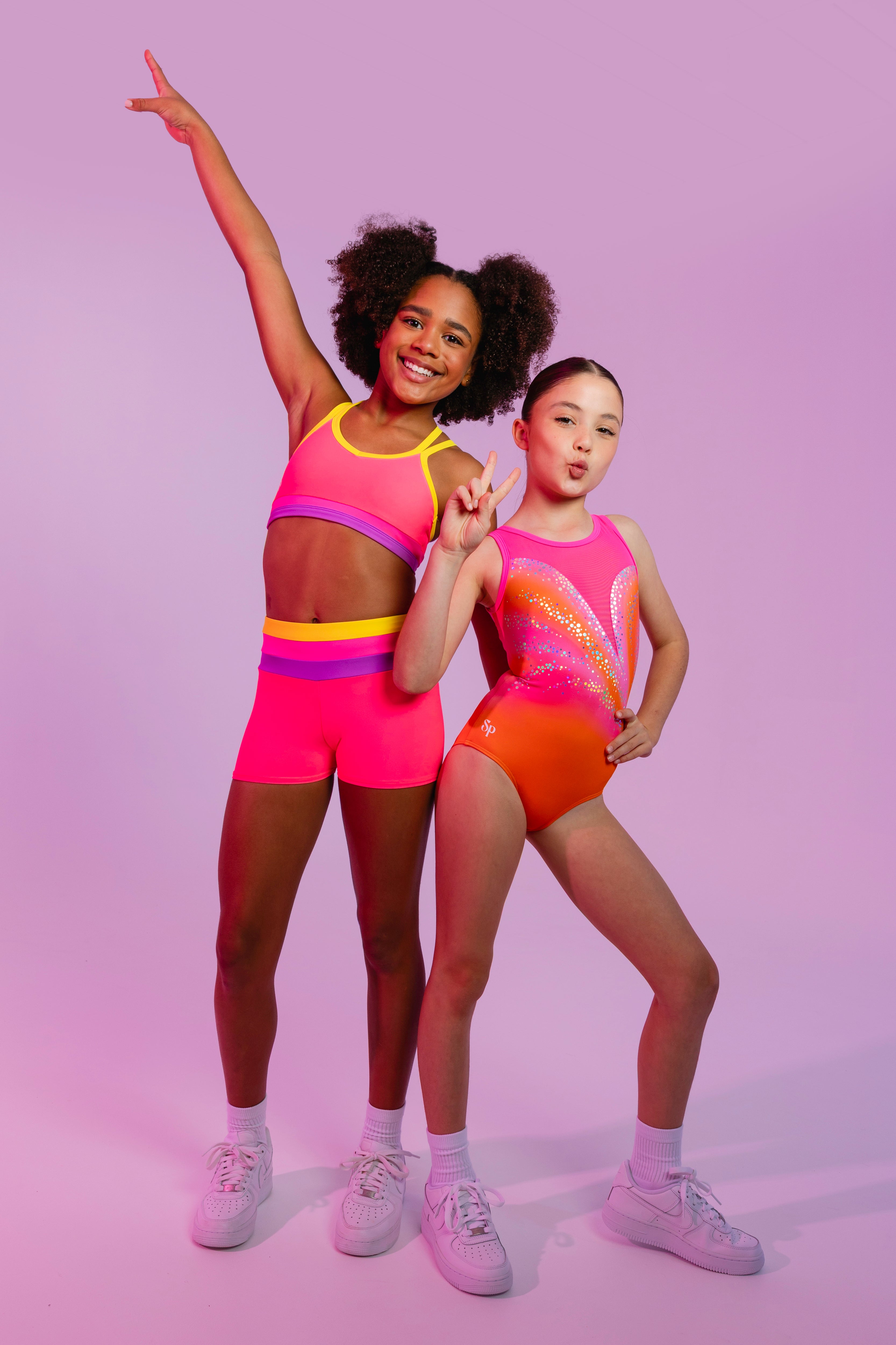 kirakira suger ribbon short pants ピンク Sugar Short by Sylvia P Gymnastics