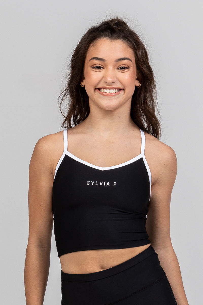 The Original Cropped Singlet - Black