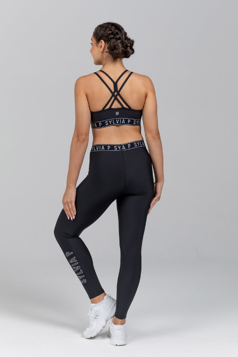 Iconic SP Full Length Tight - Black – SylviaP Sportswear LLC