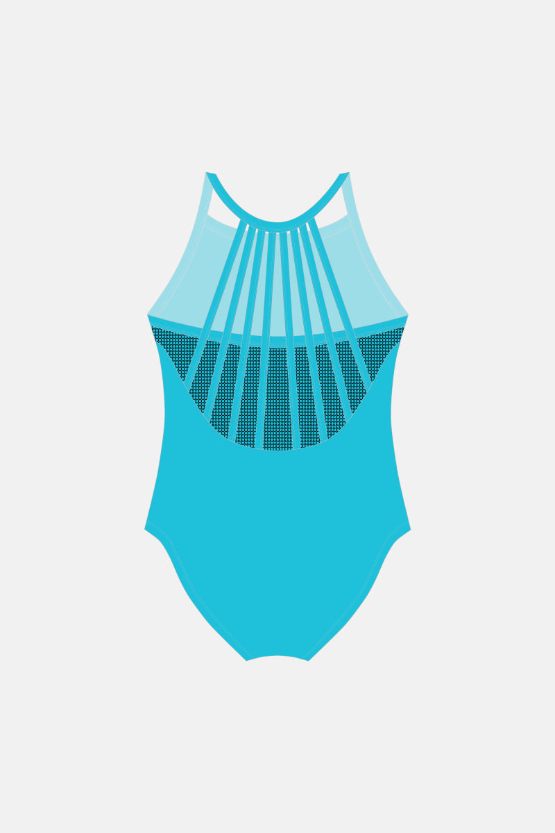 Girls Aqua Arella 2019 Leotard
