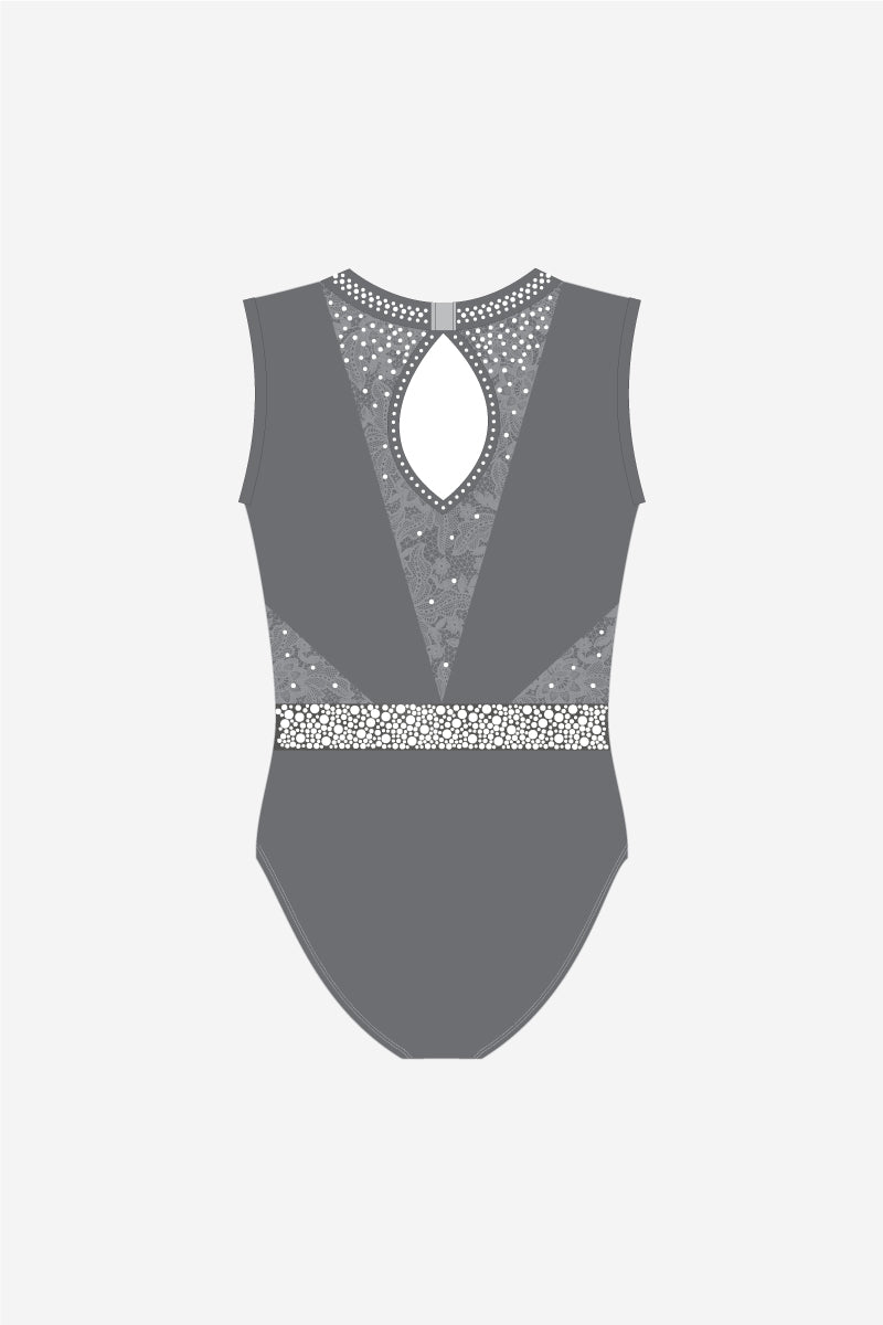 Girls Lace Sleeveless Leotard